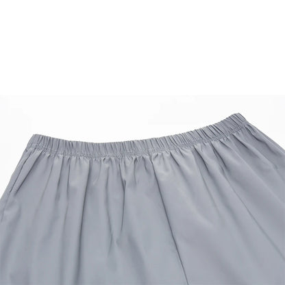 Reflective Solid Casual Short Shirt - GlowStreet