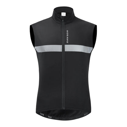 Men's Fleece Reflective Sleeveless Jacket - GlowStreet