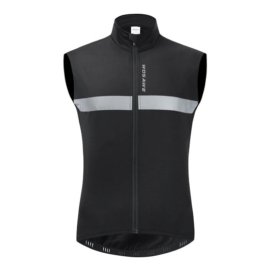 Men's Fleece Reflective Sleeveless Jacket - GlowStreet