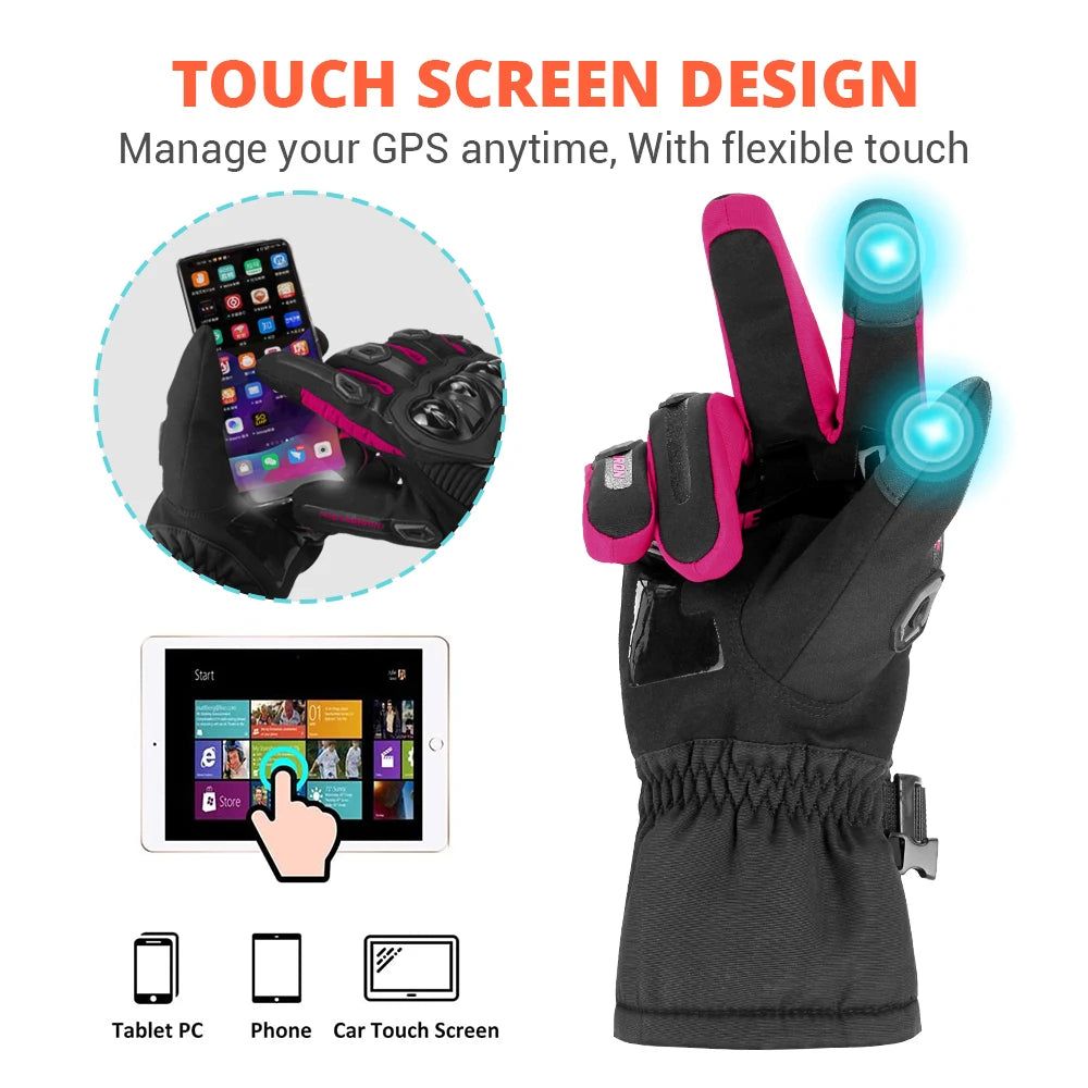Motorbike Riding Gloves Reflective - GlowStreet