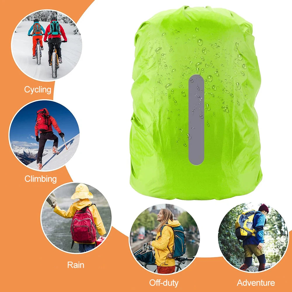 Reflective Waterproof Backpack Rain Cover - GlowStreet