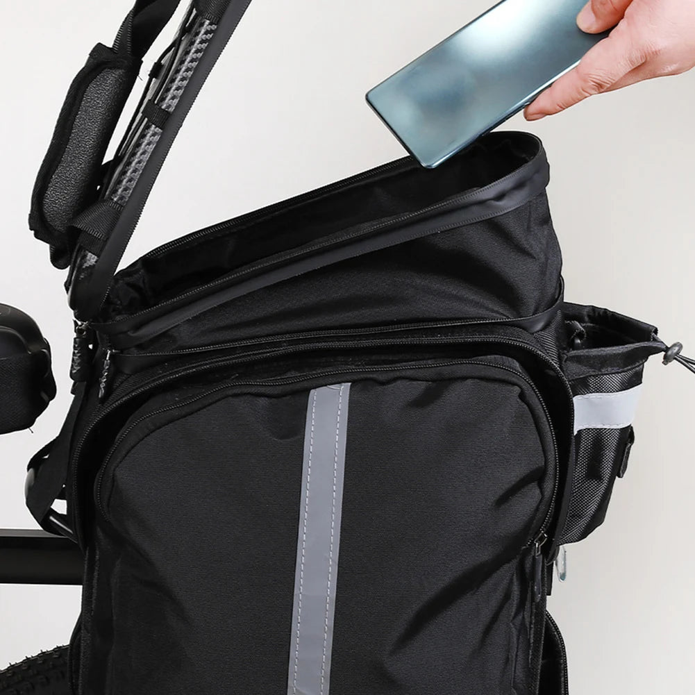 Rear Rack Bag Reflective Pannier - GlowStreet