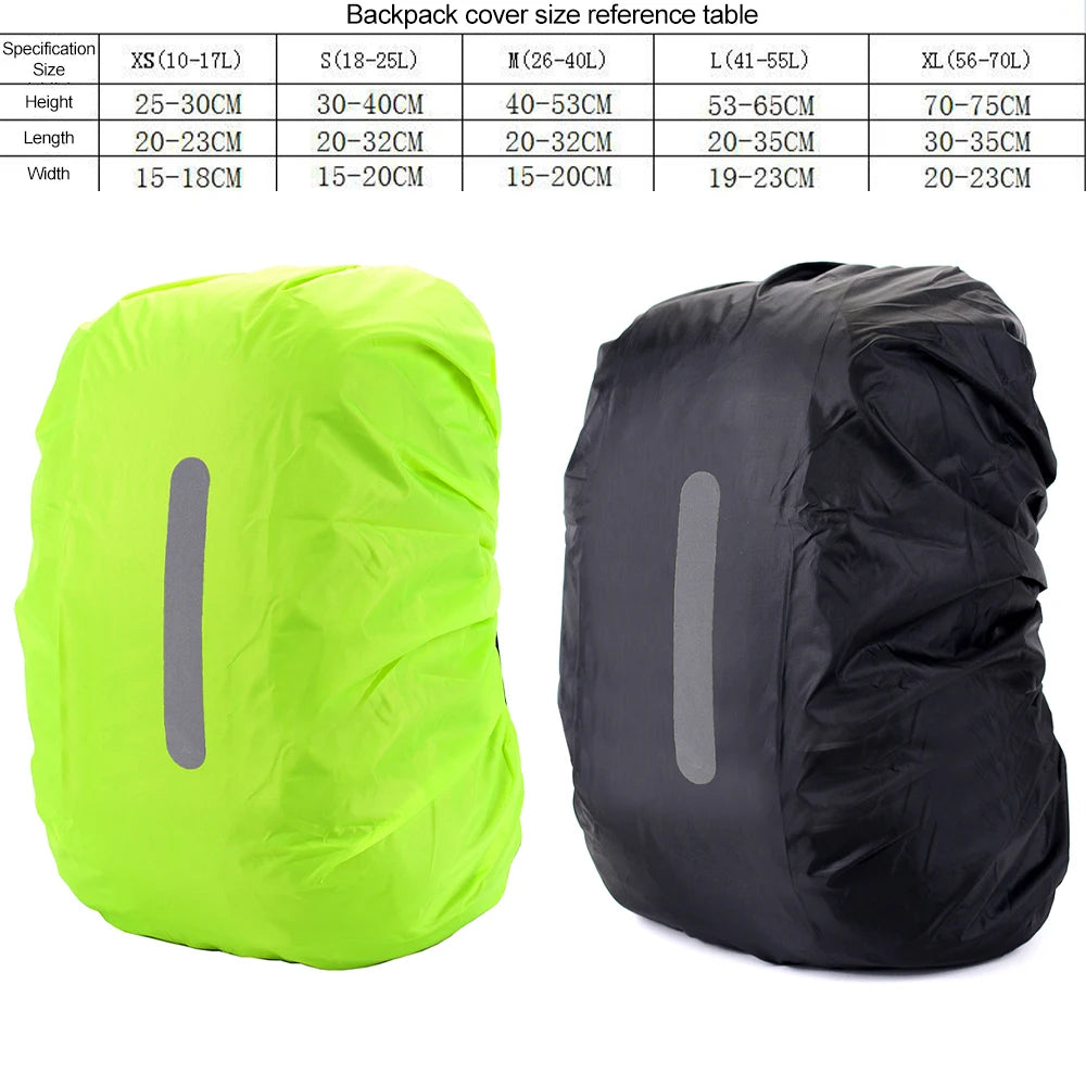 Reflective Waterproof Backpack Rain Cover - GlowStreet